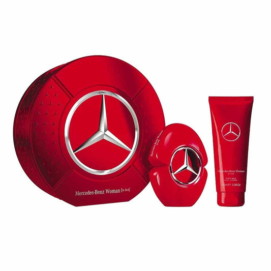 Mercedes Benz in Red Woman Set Edp 90Ml + Body Lotion  in Mauritius At Maulux